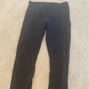 Navy athletic leggings